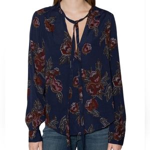 ASTR Medium Estelle Sheer Floral Top